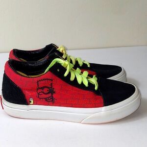 Vans SK8-Low x Simpsons El Barto Limited Edition Bart Sneakers Sz 2